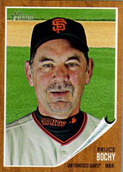 2011 Topps Heritage #322 Bruce Bochy Front