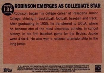 2011 Topps Heritage #136 Robinson Emerges as College Star Back