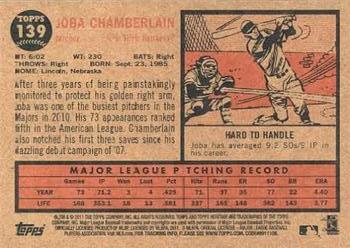 2011 Topps Heritage #139 Joba Chamberlain Back
