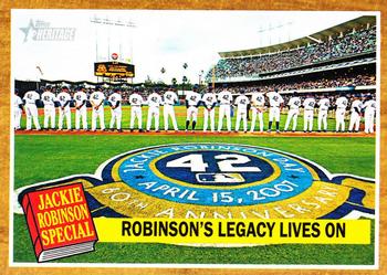 2011 Topps Heritage #141 Robinson's Legacy Lives On Front