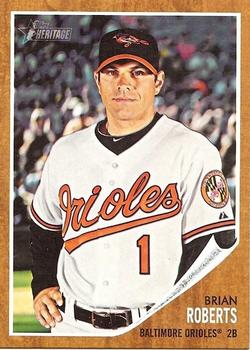 2011 Topps Heritage #6 Brian Roberts Front