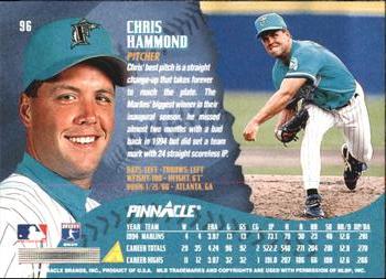 1995 Pinnacle - Artist's Proofs #96 Chris Hammond Back