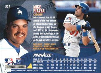 1995 Pinnacle - Artist's Proofs #237 Mike Piazza Back
