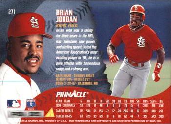 1995 Pinnacle - Artist's Proofs #271 Brian Jordan Back