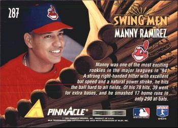 1995 Pinnacle - Artist's Proofs #287 Manny Ramirez Back
