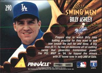 1995 Pinnacle - Artist's Proofs #290 Billy Ashley Back