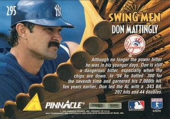 1995 Pinnacle - Artist's Proofs #295 Don Mattingly Back
