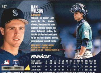 1995 Pinnacle - Artist's Proofs #407 Dan Wilson Back