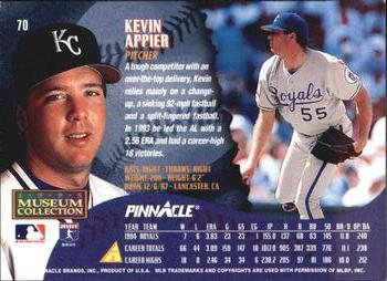 1995 Pinnacle - Museum Collection #70 Kevin Appier Back
