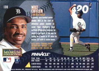 1995 Pinnacle - Museum Collection #130 Milt Cuyler Back