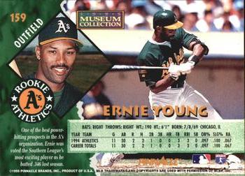 1995 Pinnacle - Museum Collection #159 Ernie Young Back