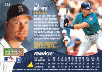 1995 Pinnacle - Museum Collection #234 Jay Buhner Back