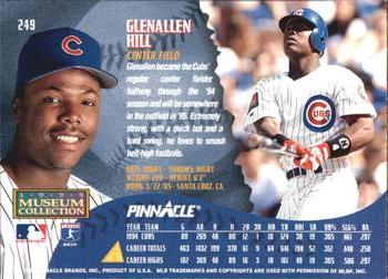 1995 Pinnacle - Museum Collection #249 Glenallen Hill Back