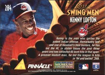 1995 Pinnacle - Museum Collection #284 Kenny Lofton Back
