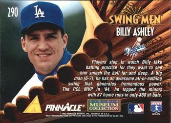 1995 Pinnacle - Museum Collection #290 Billy Ashley Back