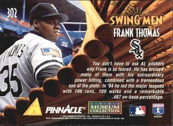 1995 Pinnacle - Museum Collection #302 Frank Thomas Back