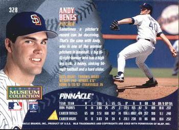 1995 Pinnacle - Museum Collection #328 Andy Benes Back