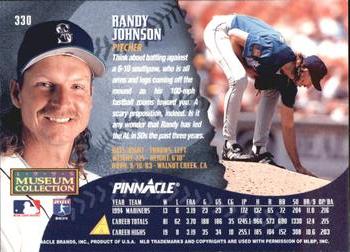 1995 Pinnacle - Museum Collection #330 Randy Johnson Back