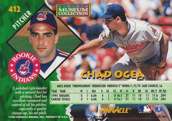 1995 Pinnacle - Museum Collection #412 Chad Ogea Back
