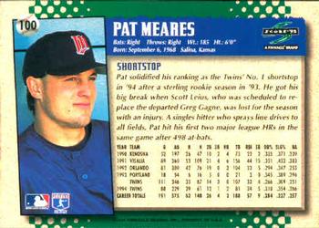 1995 Score #100 Pat Meares Back