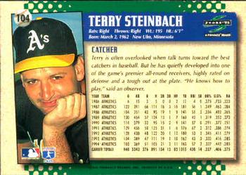 1995 Score #104 Terry Steinbach Back