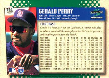 1995 Score #111 Gerald Perry Back