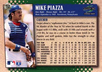 1995 Score #17 Mike Piazza Back