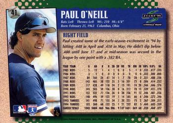 1995 Score #41 Paul O'Neill Back