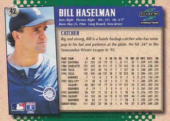 1995 Score #42 Bill Haselman Back