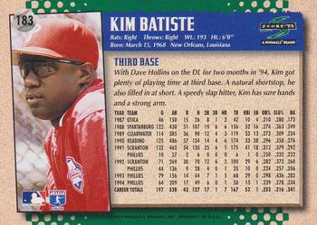 1995 Score #183 Kim Batiste Back