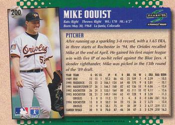1995 Score #200 Mike Oquist Back