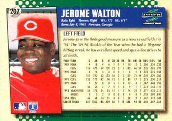 1995 Score #207 Jerome Walton Back