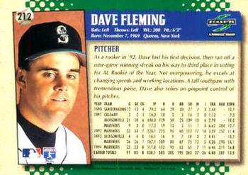 1995 Score #212 Dave Fleming Back