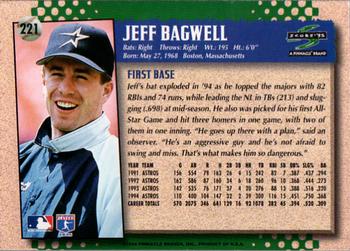 1995 Score #221 Jeff Bagwell Back
