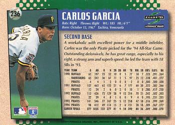 1995 Score #236 Carlos Garcia Back