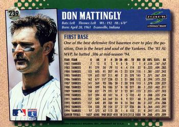 1995 Score #239 Don Mattingly Back