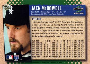 1995 Score #255 Jack McDowell Back