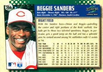 1995 Score #366 Reggie Sanders Back