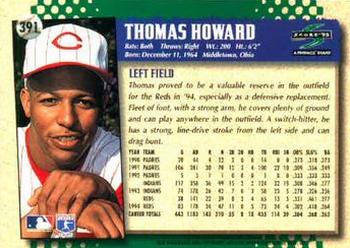 1995 Score #391 Thomas Howard Back