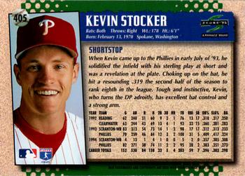 1995 Score #405 Kevin Stocker Back