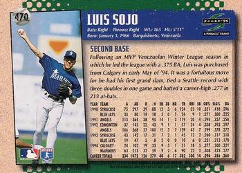 1995 Score #470 Luis Sojo Back
