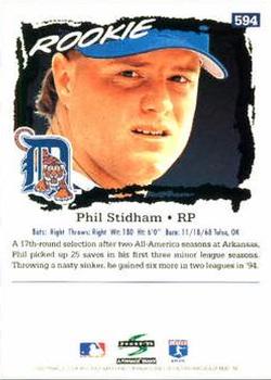 1995 Score #594 Phil Stidham Back