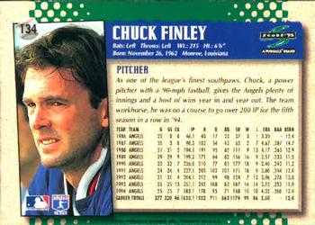 1995 Score #134 Chuck Finley Back