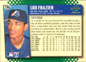 1995 Score #135 Lou Frazier Back