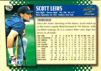 1995 Score #142 Scott Leius Back