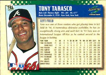 1995 Score #145 Tony Tarasco Back