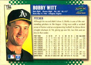 1995 Score #152 Bobby Witt Back