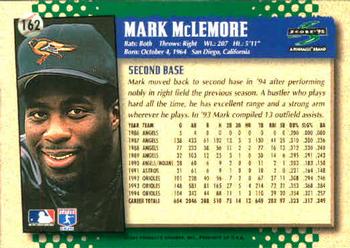 1995 Score #162 Mark McLemore Back