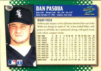 1995 Score #188 Dan Pasqua Back
