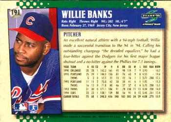 1995 Score #191 Willie Banks Back